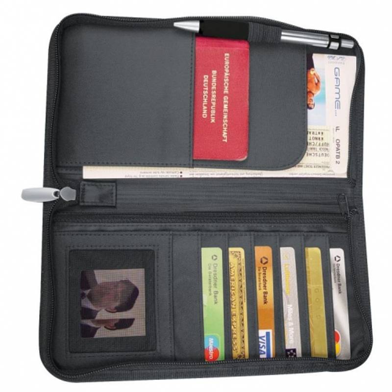 Cestovné puzdro na doklady, čierna Cestovné puzdro na doklady, čierna